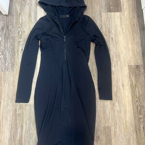 ZARA sexy fit Hooded Long Sleeve Women's Dress